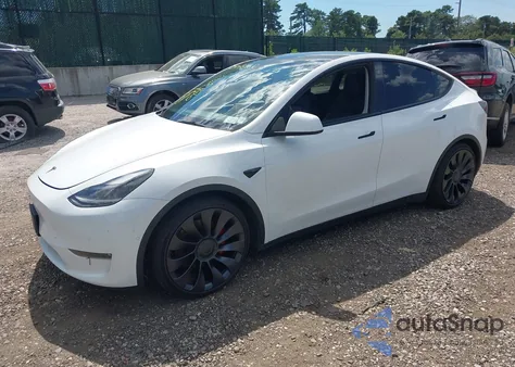 2022 Tesla Model Y Performance Dual Motor All-Wheel Drive из США, поврежденный, VIN 7SAYGDEF2NF310245